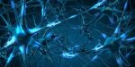 A digital art design showing brain neurons